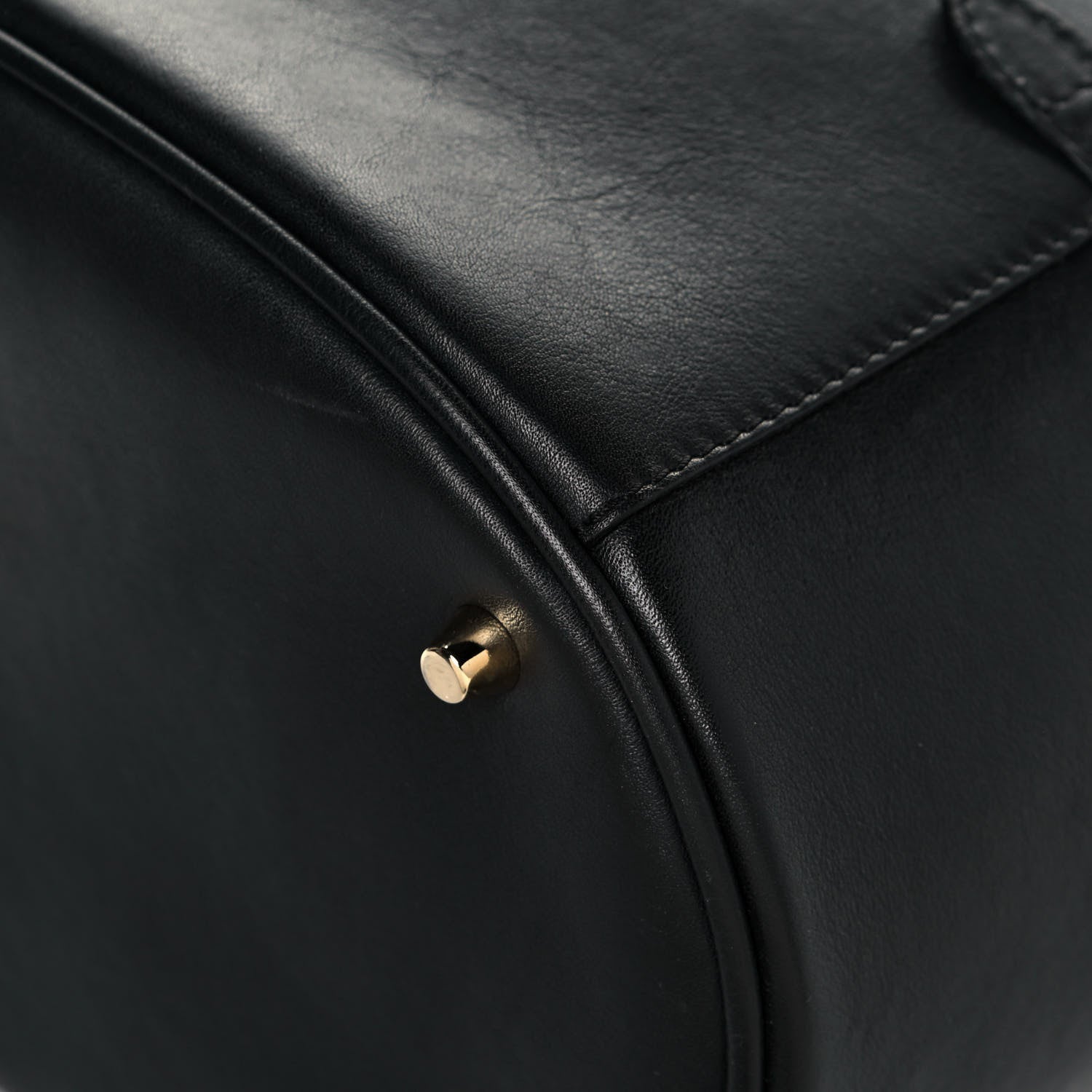 Burberry Nubuck Canvas Check Beckett Bucket Bag Black 12 of 13