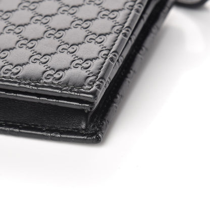 Gucci Microguccissima Crossbody Wallet Black 9 of 10