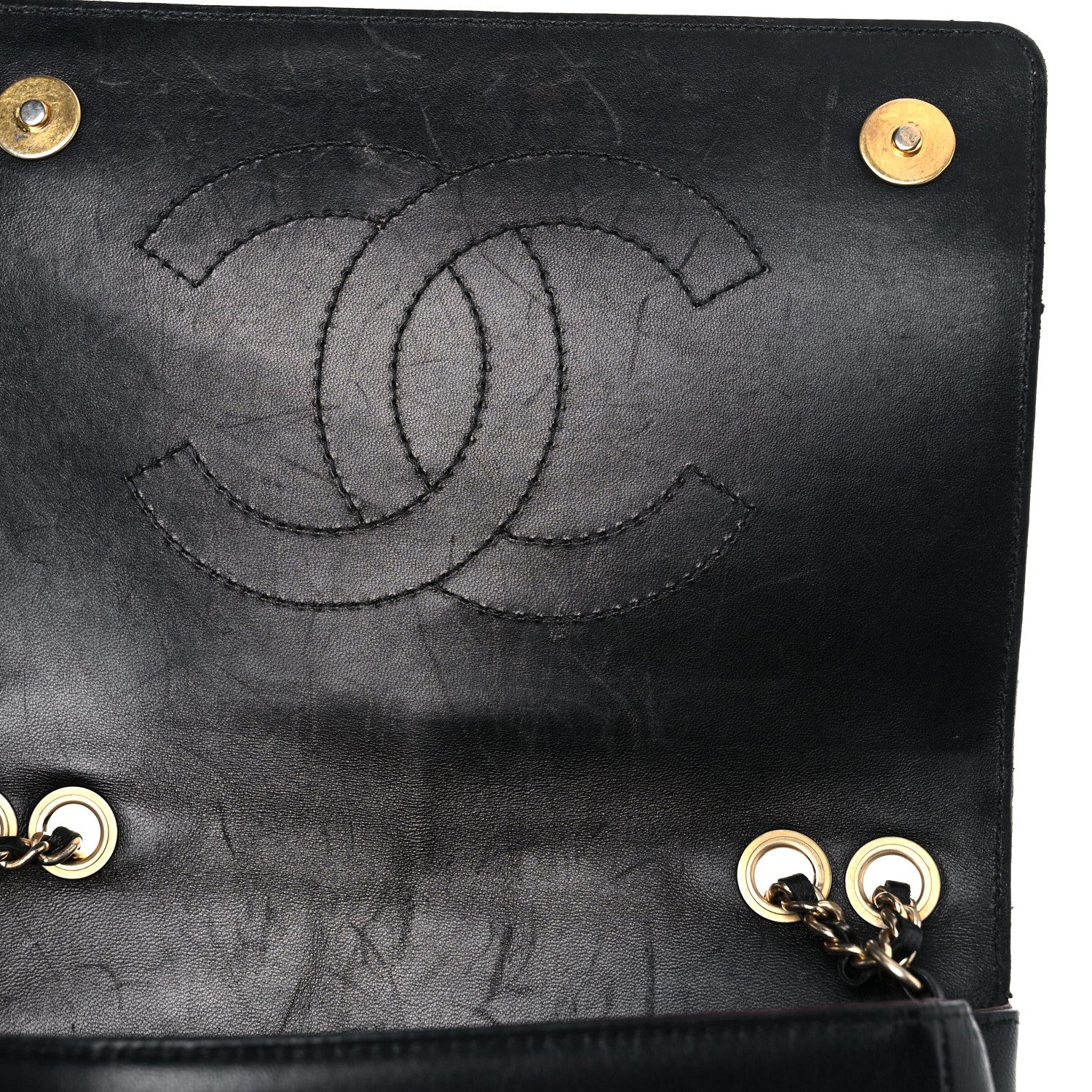 Chanel Lambskin Quilted Small Diamond CC Flap Black 13 of 26