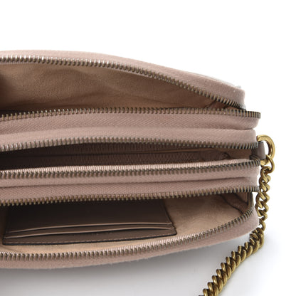 Gucci Calfskin Matelasse Mini GG Marmont Chain Crossbody Bag Porcelain Rose 4 of 9