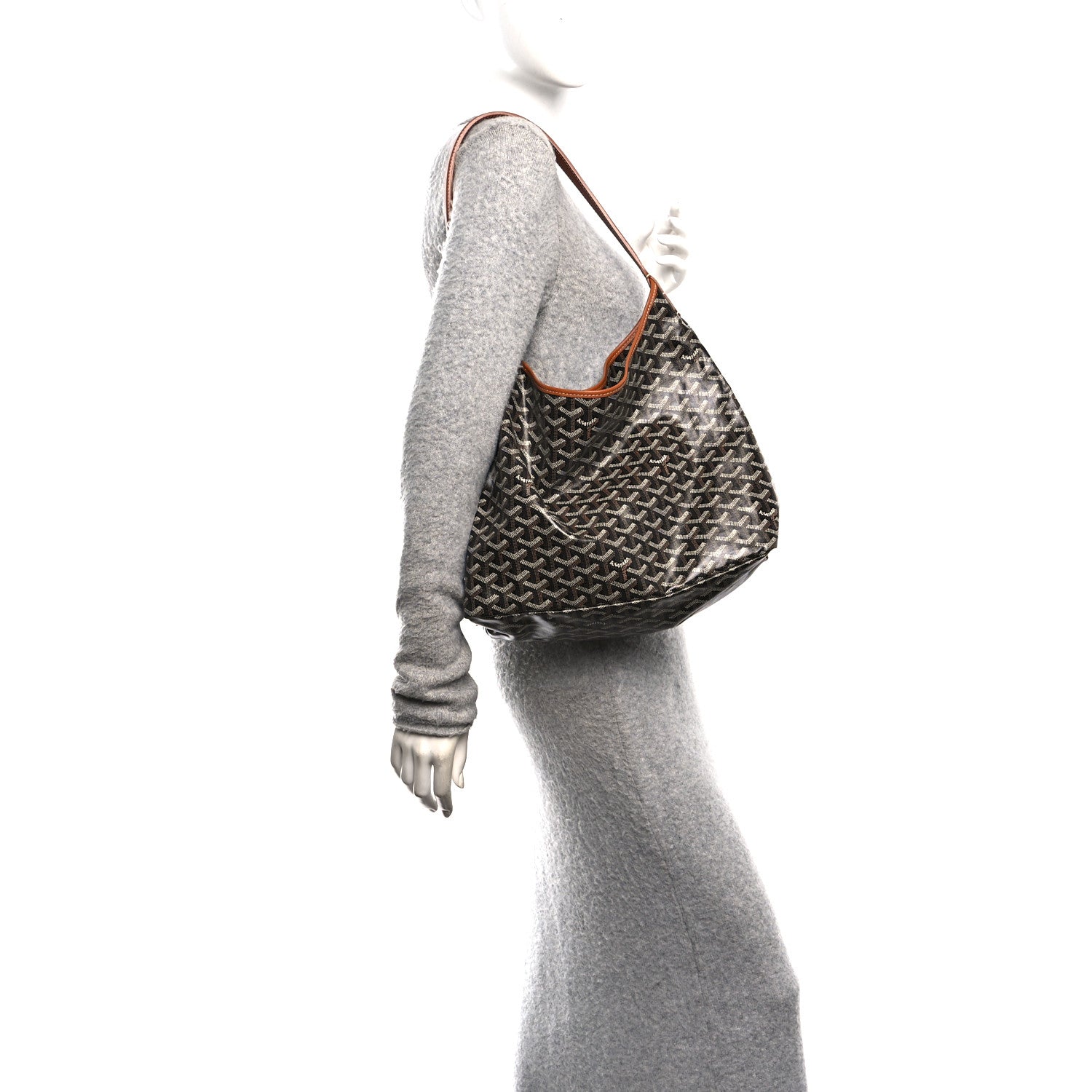 Goyard Goyardine Boheme Hobo Black Gold 2 of 12