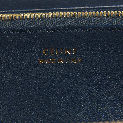 Celine Lizard Large Zip Around Multifunction Wallet Blue 7 of 9