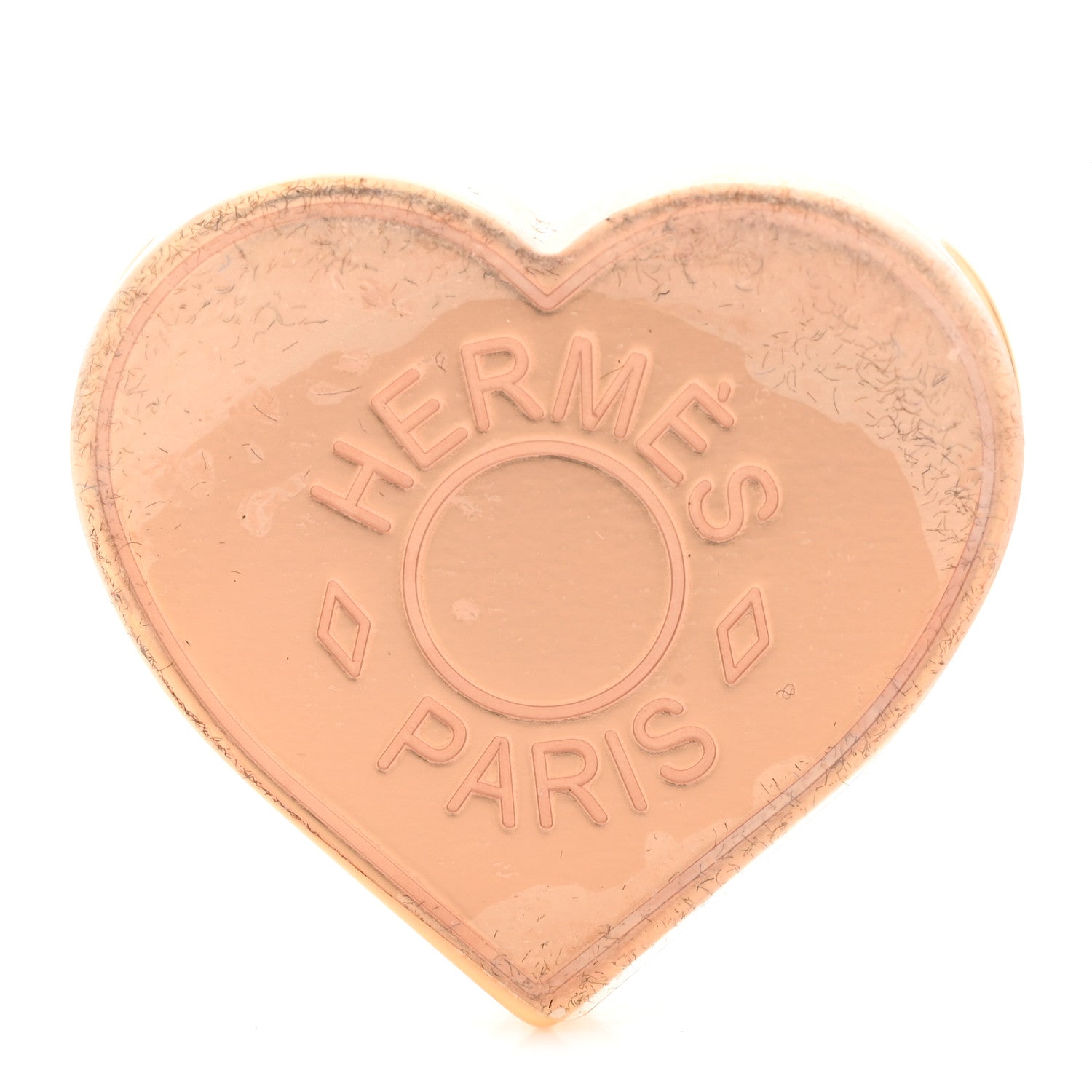Hermes Permabrass Coeur Scarf Ring 1 of 4