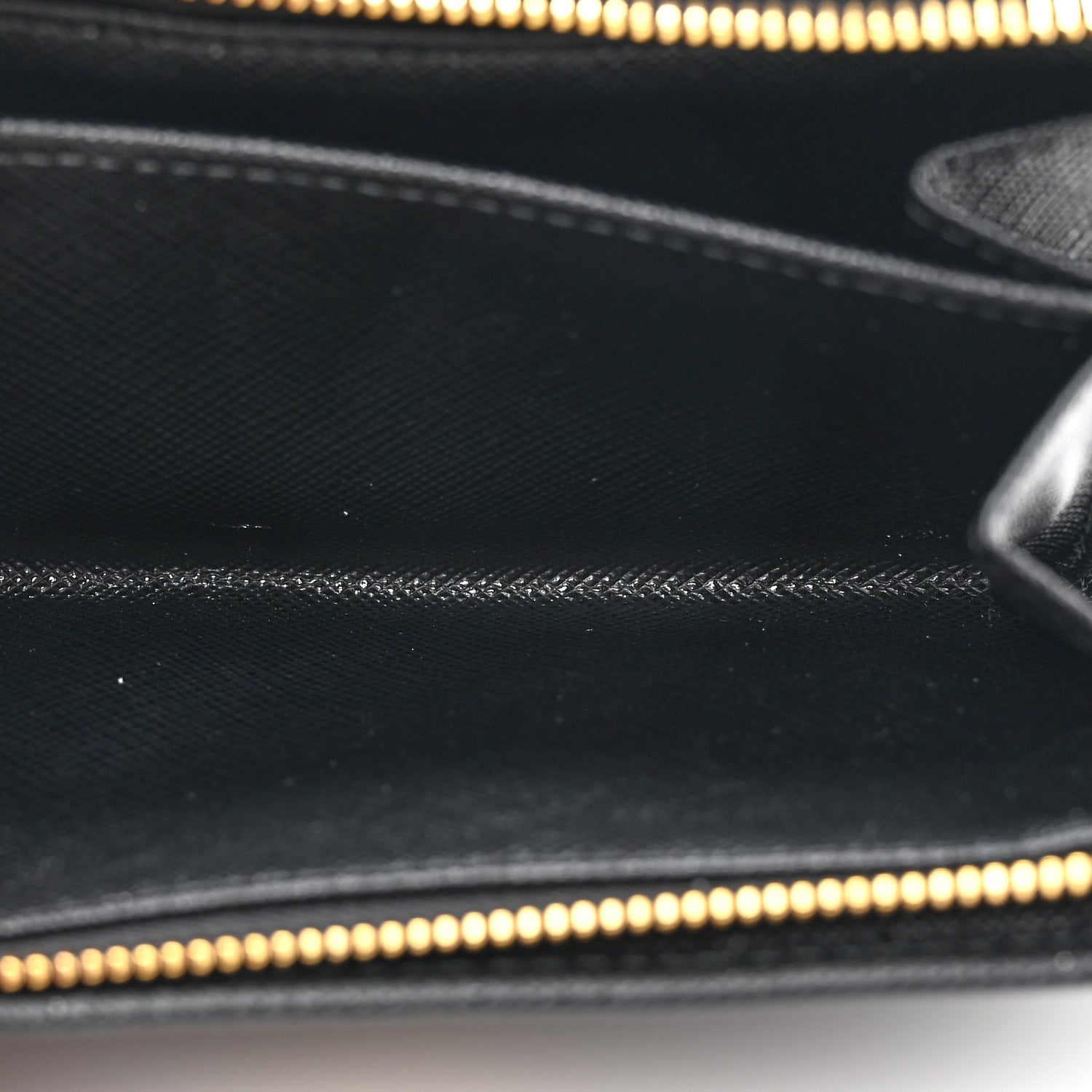 Prada Saffiano Metal Compact Wallet Black 6 of 9