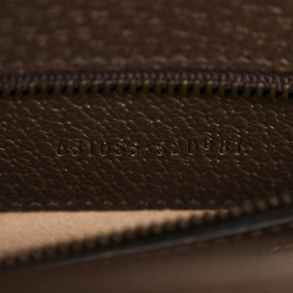 Gucci GG Supreme Monogram Textured Dollar Calfskin Web Small Ophidia Padlock Top Handle Bag Beige Ebony New Acero 7 of 11