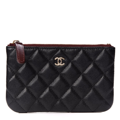 Chanel Caviar Quilted Small Cosmetic Case Black 1 of 9