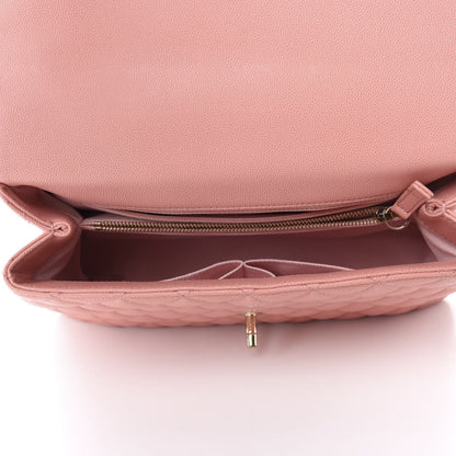 Chanel Caviar Quilted Small Coco Handle Flap Light Pink 5 of 10