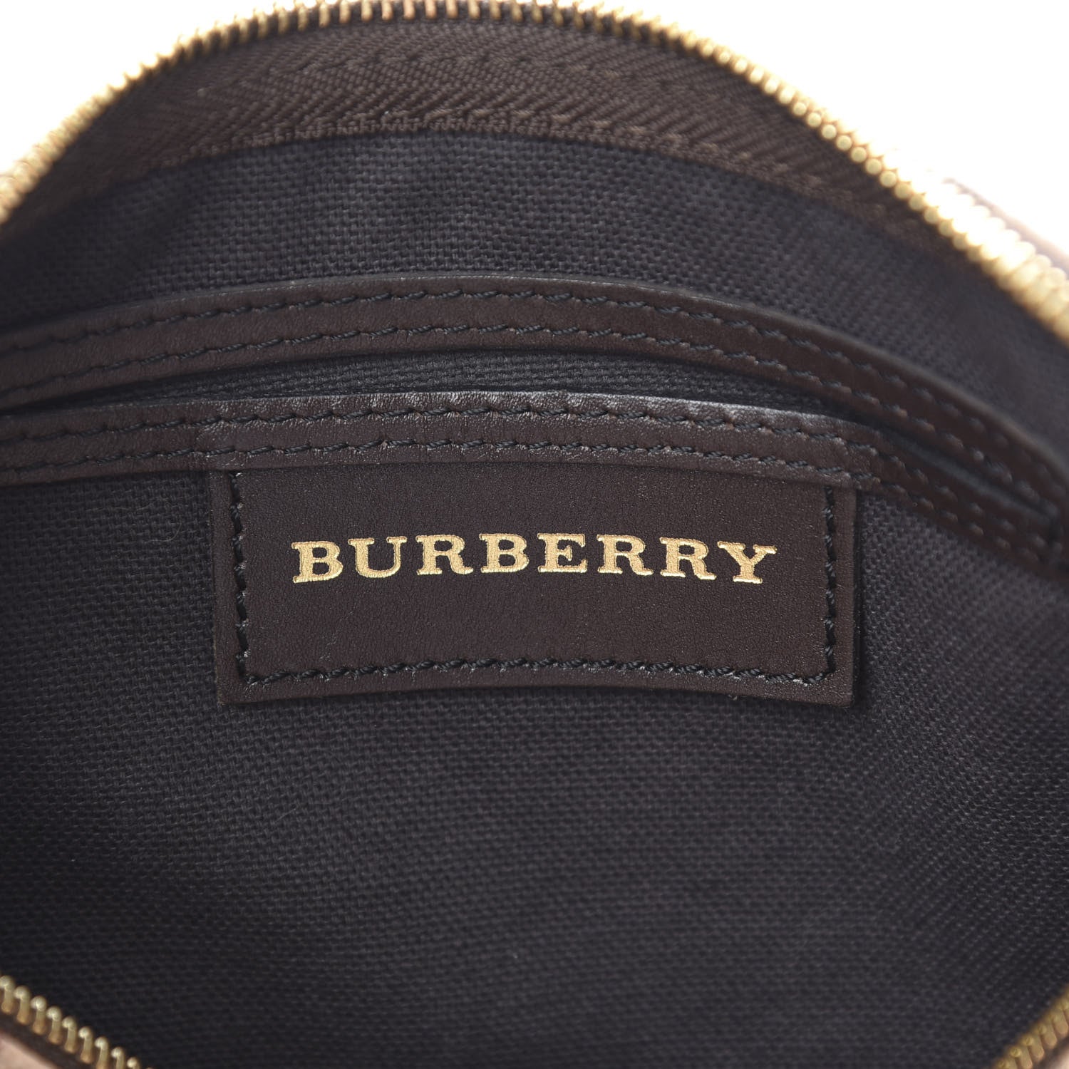 Burberry Haymarket Check Small Chester Bowling Bag Chocolate 6 of 10