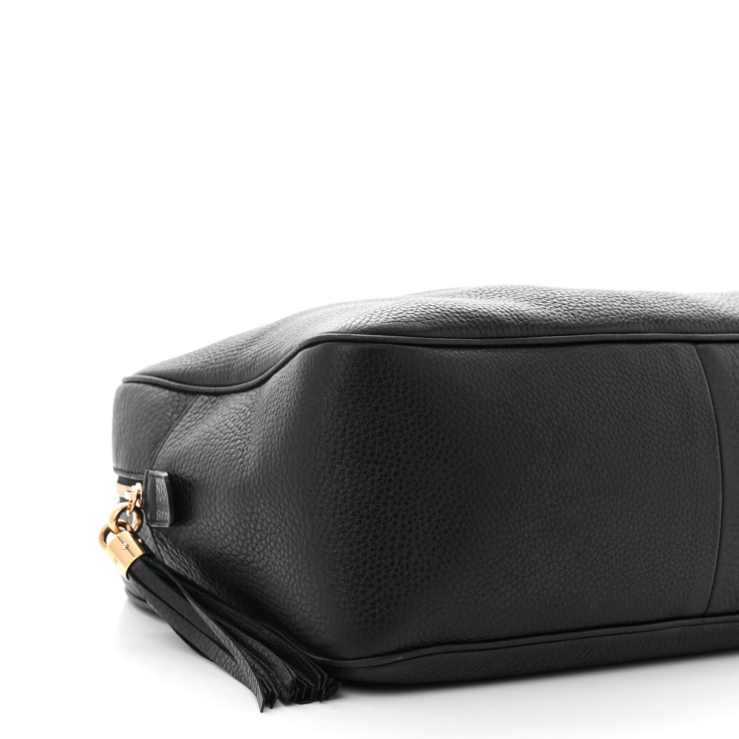 Pebbled Calfskin Medium Soho Bowler Black