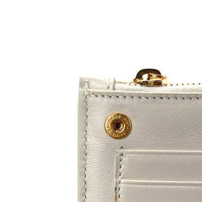 Saint Laurent Smooth Shiny Calfskin Monogram Uptown Wallet Crema Soft 11 of 13