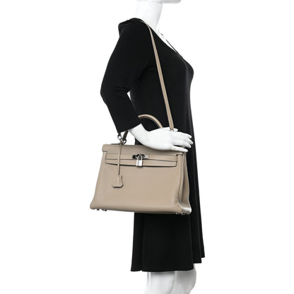 Hermes Togo Kelly Retourne 32 Gris Tourterelle 2 of 11