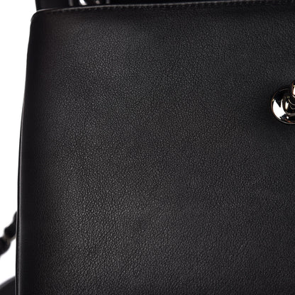 Chanel Calfskin Small Trendy CC Dual Handle Flap Bag Black 13 of 14