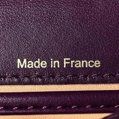 Delvaux Calfskin Mini Iron Shield Madame Crossbody Prune Antique Gold 7 of 11