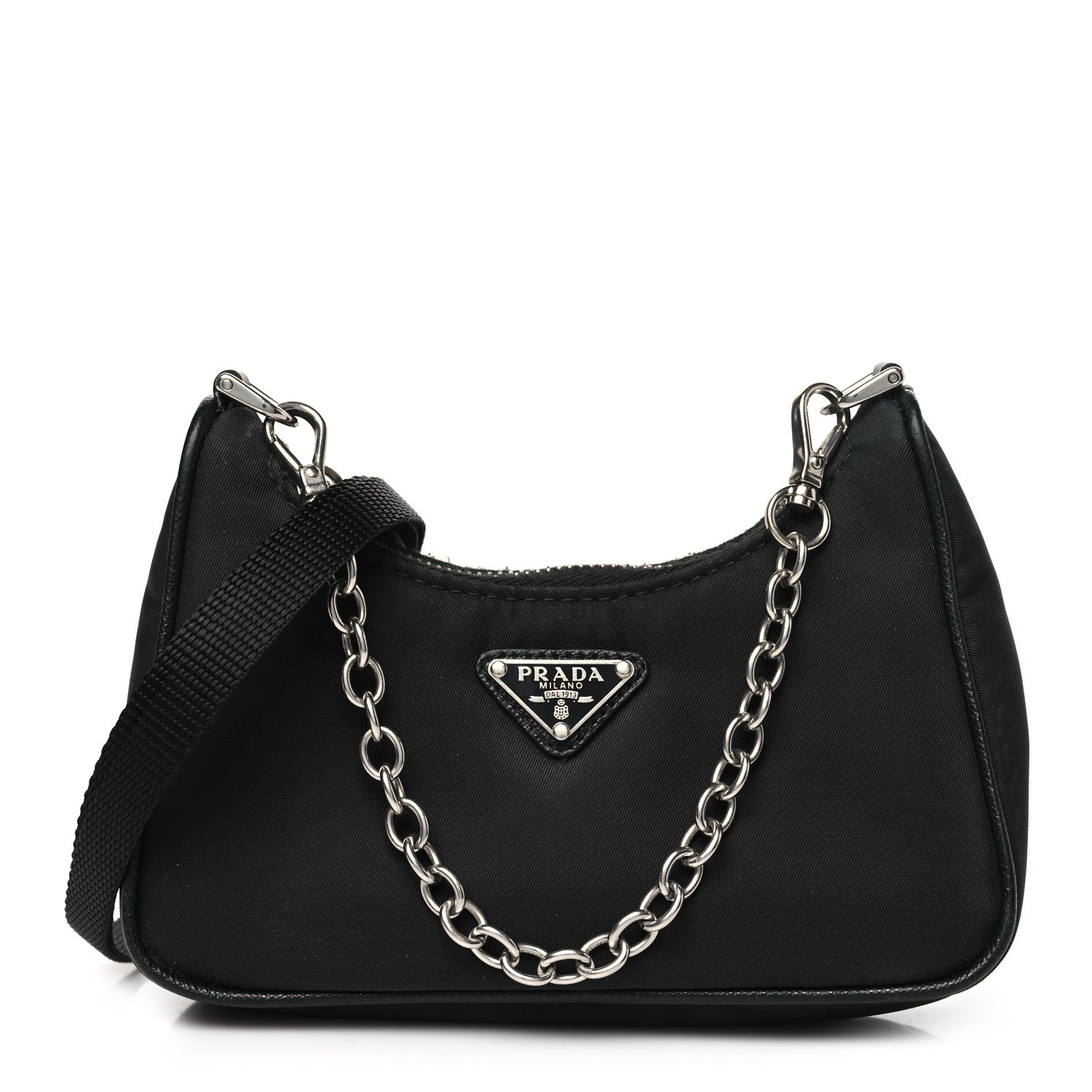 Prada Tessuto Nylon Mini Re-Edition 2000 Shoulder Bag Black 1 of 9