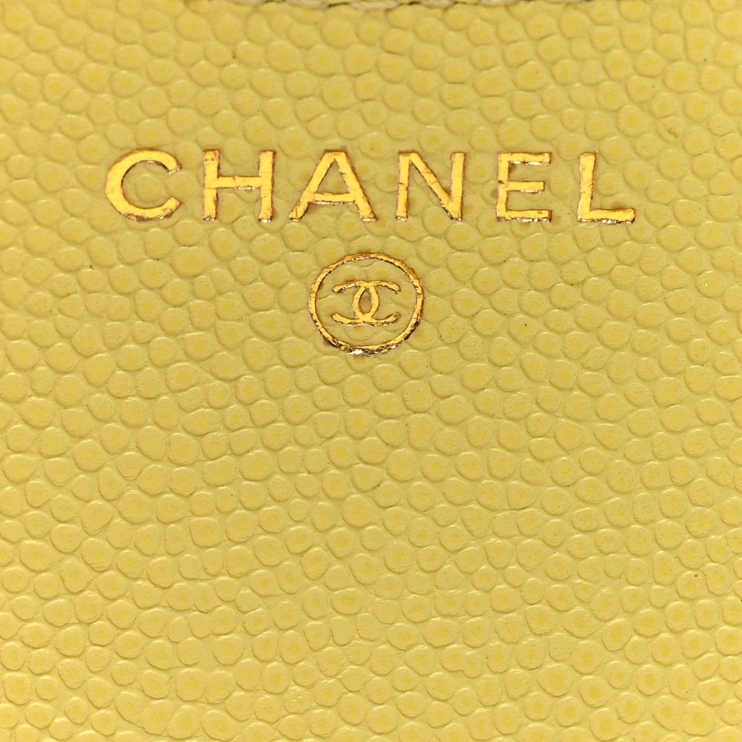 Lambskin Quilted Compact Flap Wallet Yellow