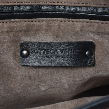 Bottega Veneta Nappa Intrecciato Shoulder Bag Black 8 of 17