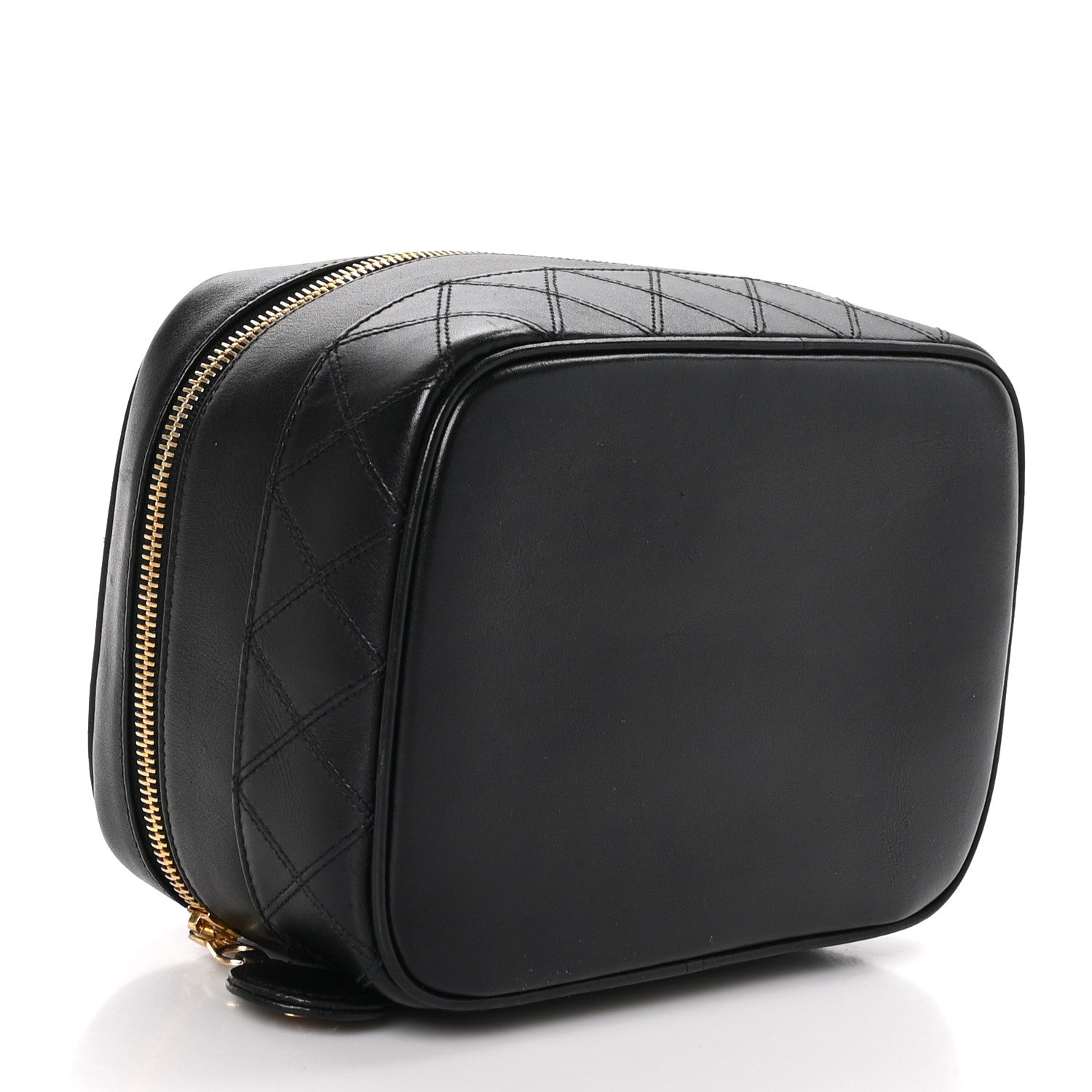 Chanel Lambskin Vanity Cosmetic Case Black 4 of 13