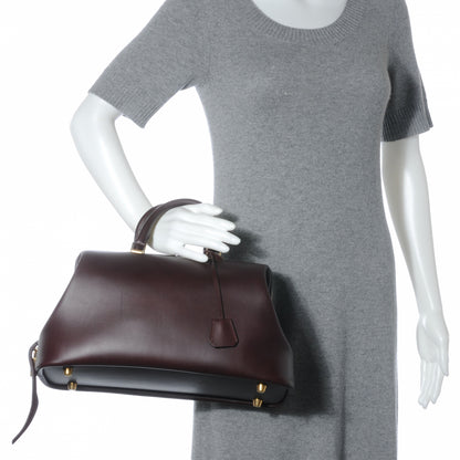 Celine Leather Doctor Frame Bag Burgundy 2 of 8