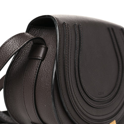 Chloe Grained Calfskin Small Marcie Saddle Bag Bold Brown 12 of 12