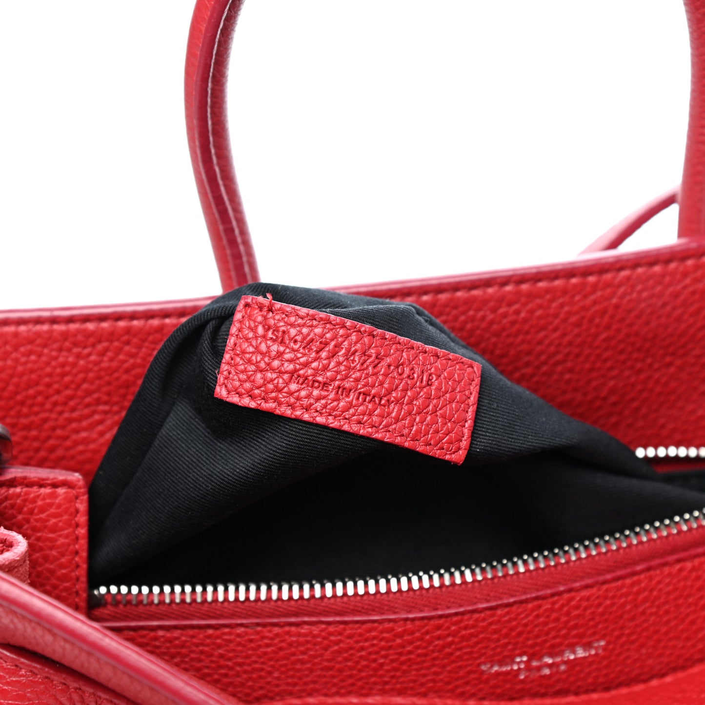 Grained Calfskin Baby Sac De Jour Souple Red