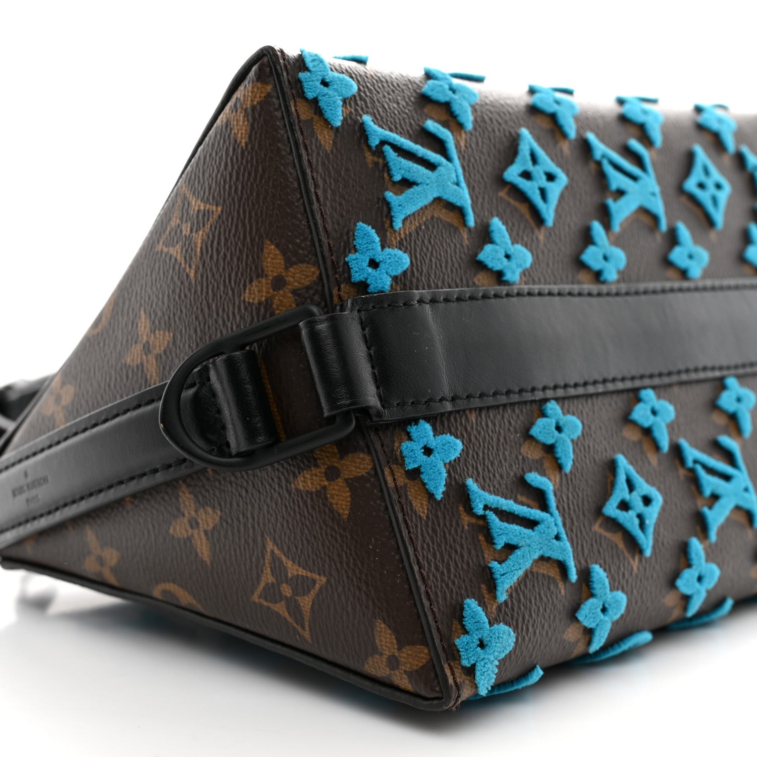 Louis Vuitton Monogram Tuffetage Triangle Messenger Turquoise 8 of 9