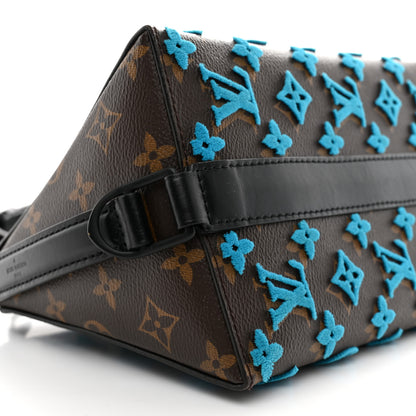 Louis Vuitton Monogram Tuffetage Triangle Messenger Turquoise 8 of 9