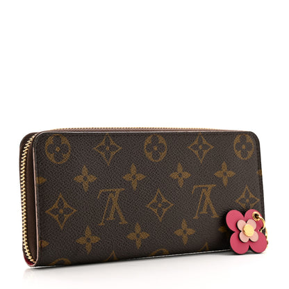 Louis Vuitton Monogram Blooming Flowers Clemence Wallet 3 of 11
