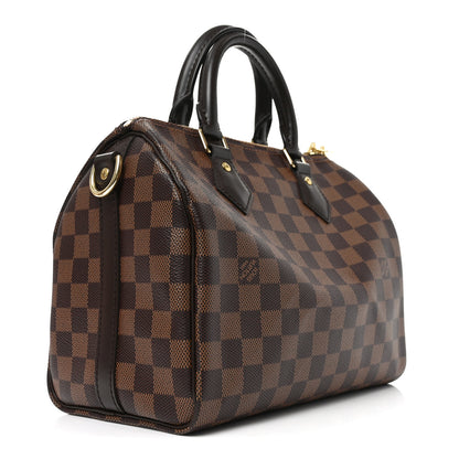 Louis Vuitton Damier Ebene Speedy Bandouliere 25 3 of 9