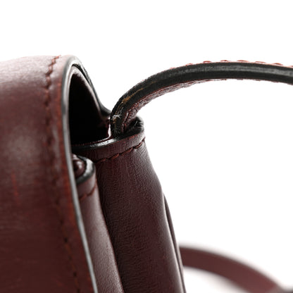 Gucci Vitello Palmellato Lux Small Arli Flap Shoulder Bag Vintage Bordeaux 12 of 14