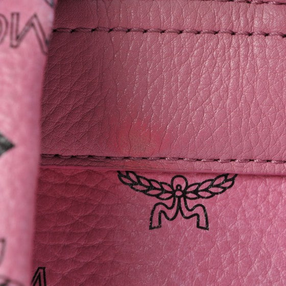 MCM Visetos Medium Sprinkle Stud Stark Backpack Pink 15 of 18