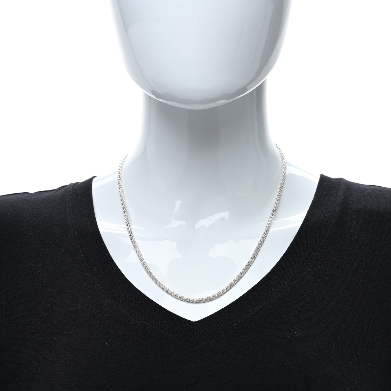 John Hardy Sterling Silver 3.5mm Wheat Chain Necklace 20" 3 of 4