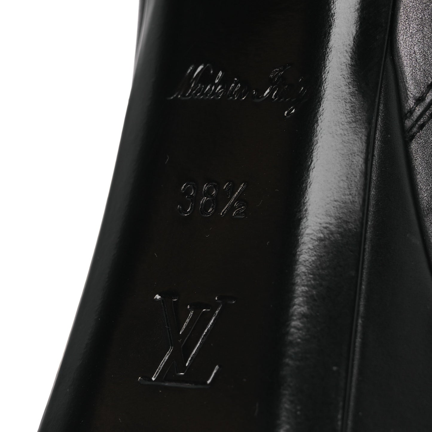 Soft Calfskin Monogram Afterglow Platform Ankle Boots 38.5 Black