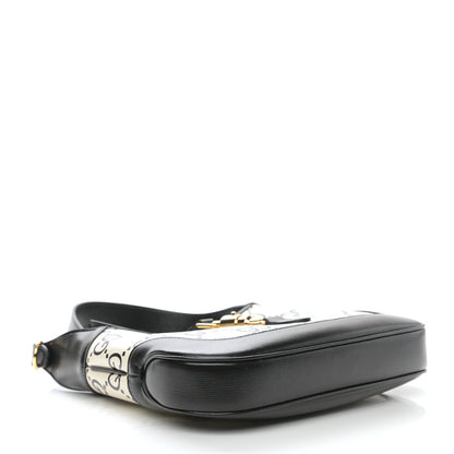 Gucci Azalea Calfskin GG Monogram Bi-Color Debossed Small Jackie 1961 Hobo Mystic White Black 3 of 8