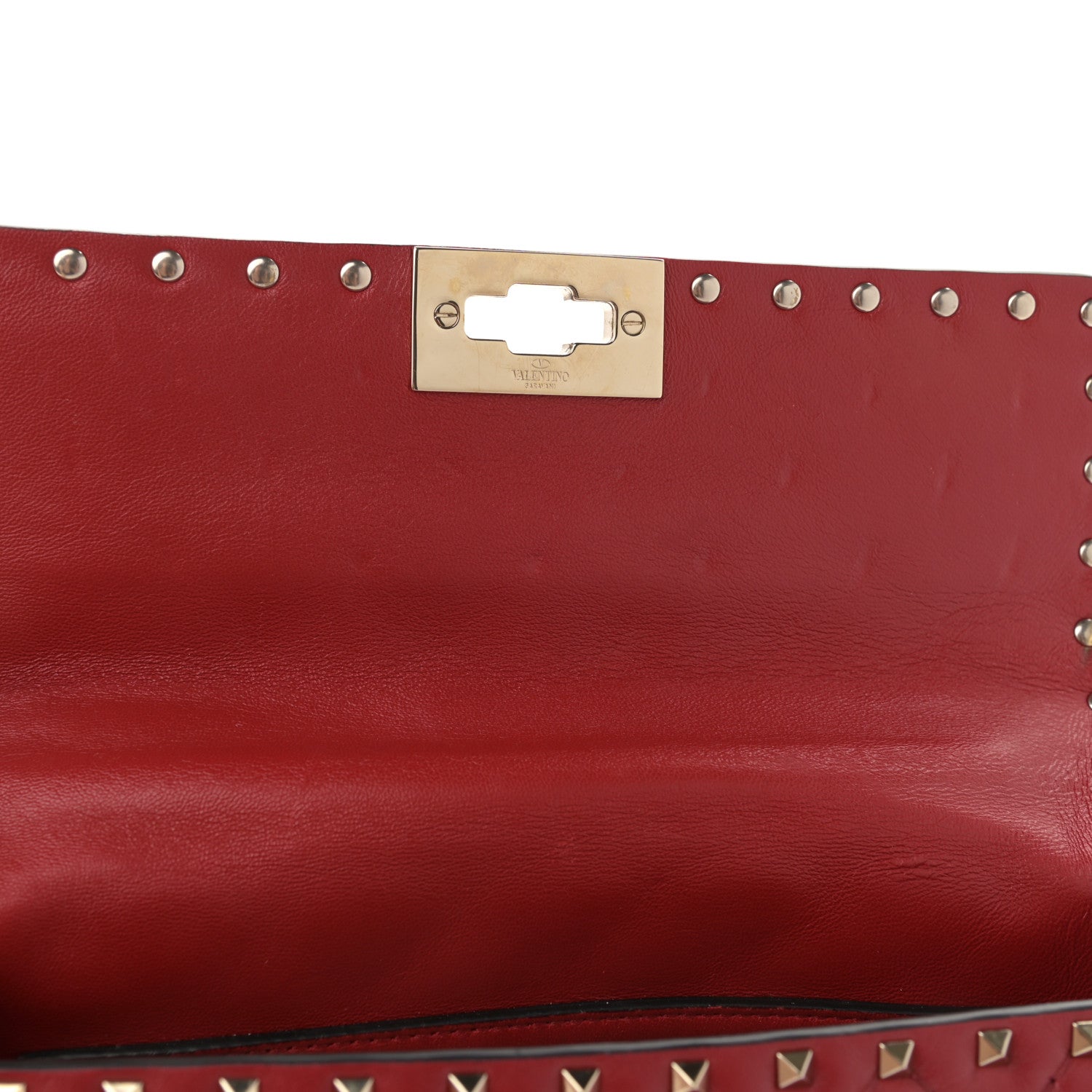 Valentino Garavani Nappa Medium Rockstud Spike Shoulder Bag Rosso Valentino 11 of 11
