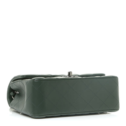 Chanel Lambskin Quilted Mini Rectangular Flap Green 4 of 15