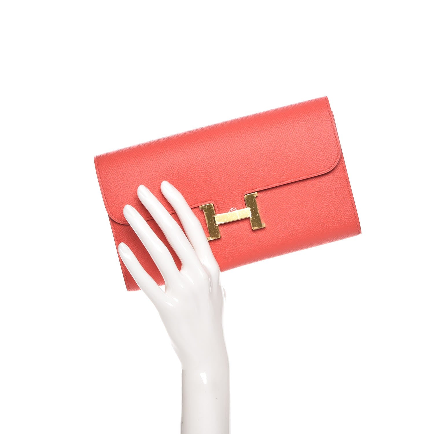 Hermes Epsom Constance Long Wallet Rose Jaipur 2 of 20