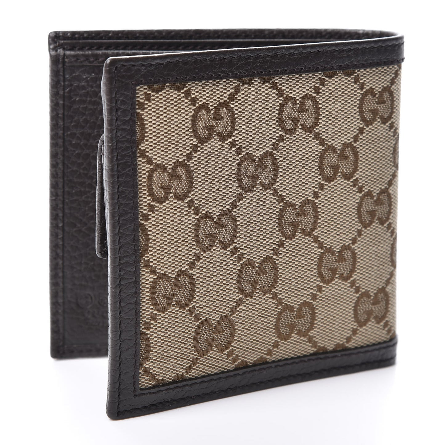 Monogram Bi-Fold Wallet Dark Brown