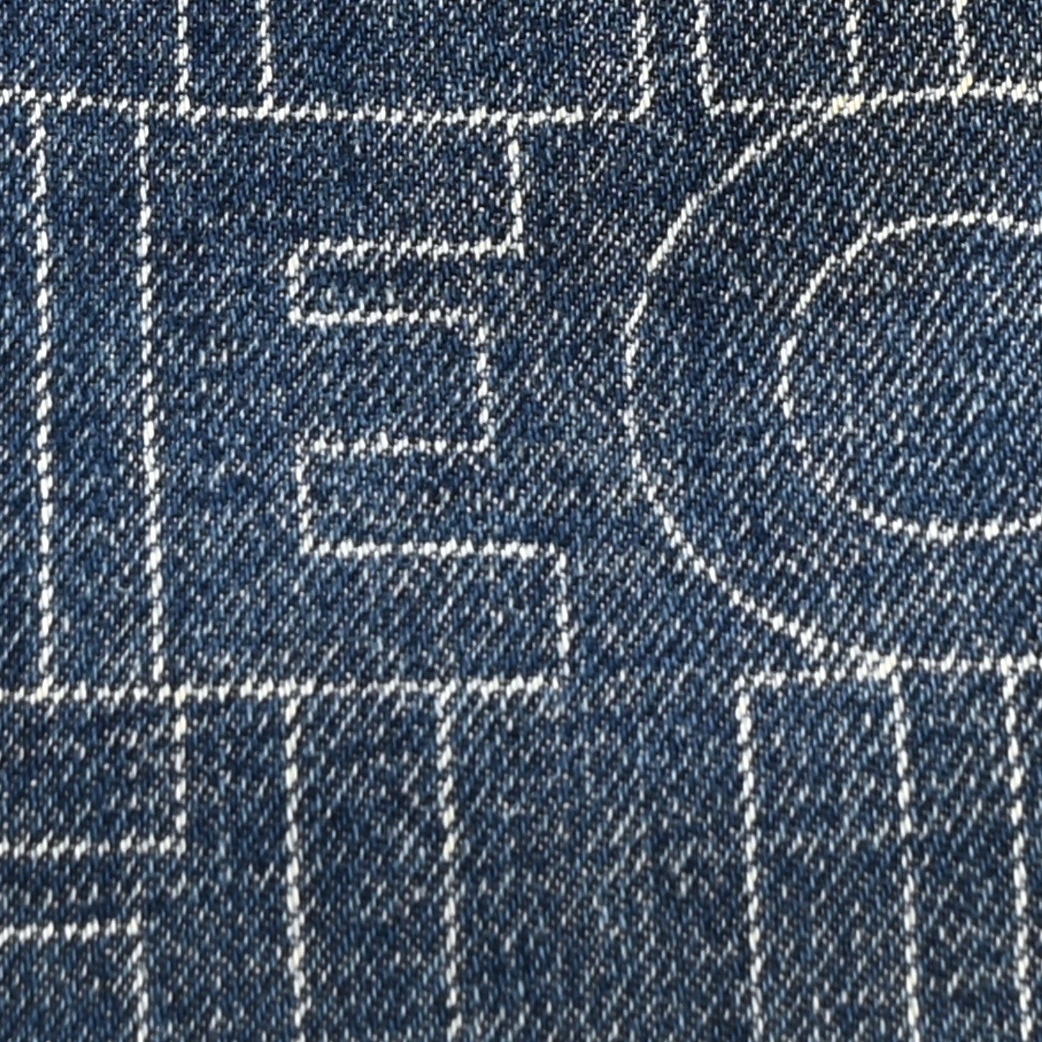 Celine Denim Calfskin Logo Bucket 16 Bag Blue 8 of 11