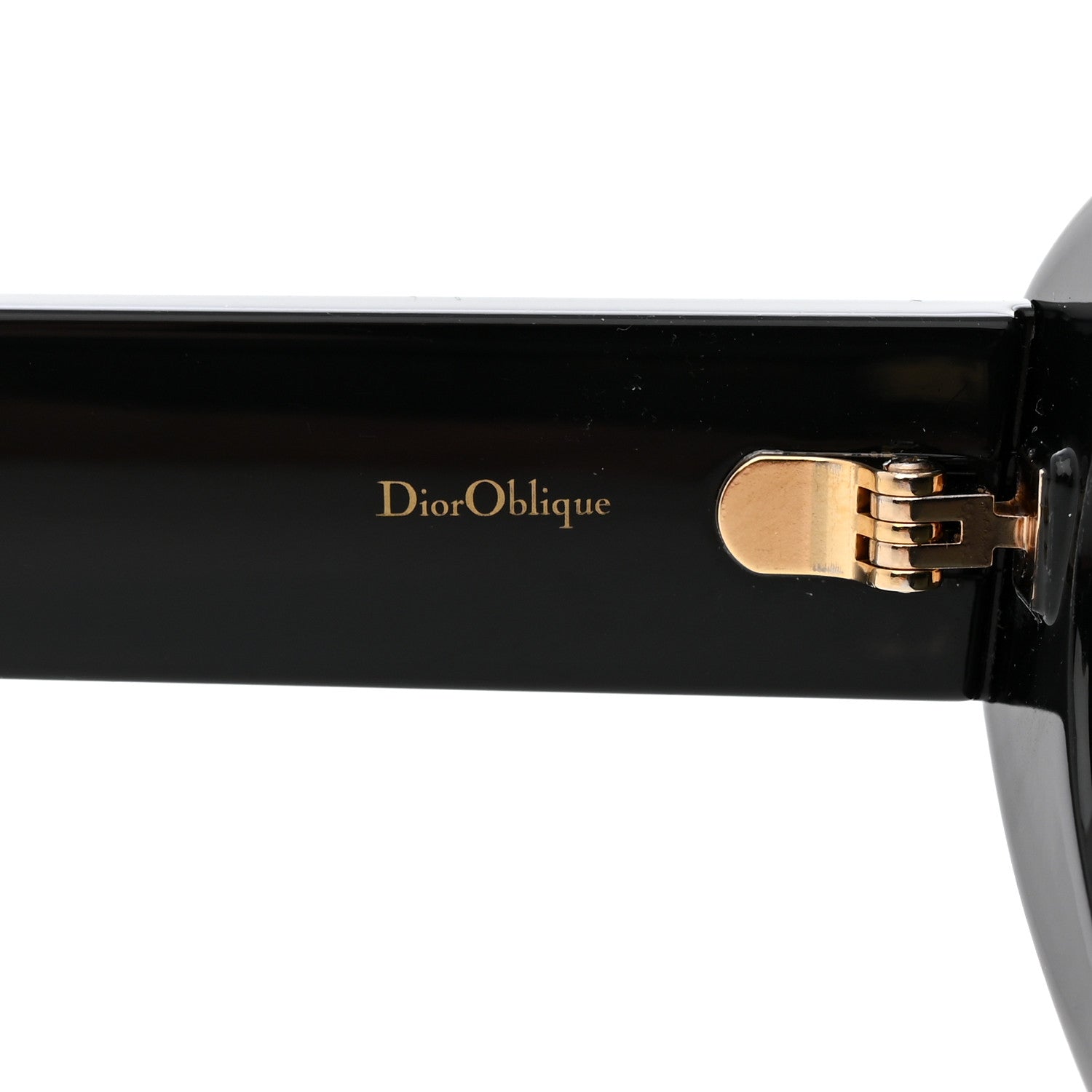 Christian Dior Acetate Oblique Oval Sunglasses Black 5 of 8