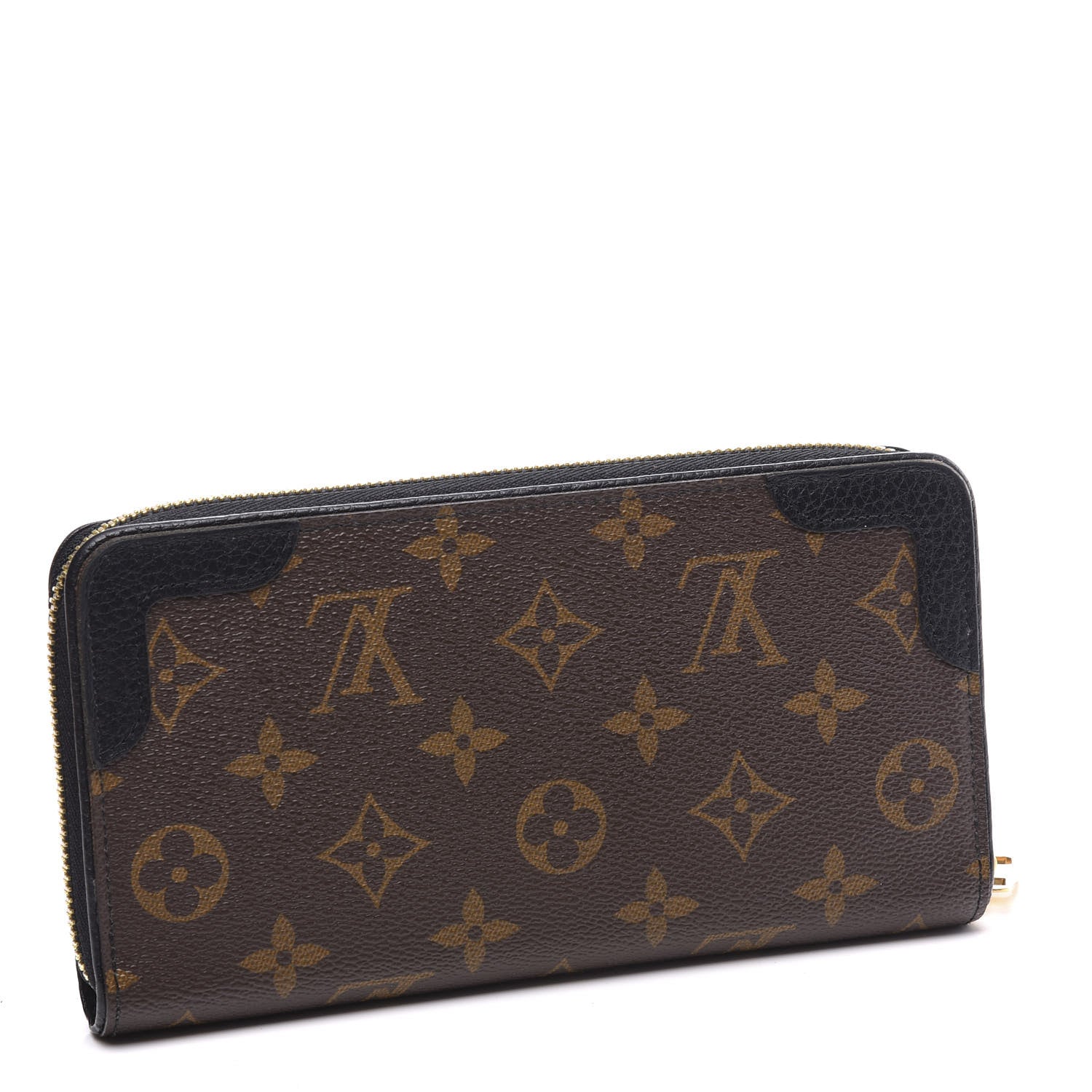 Louis Vuitton Monogram Zippy Retiro Wallet Black 2 of 8