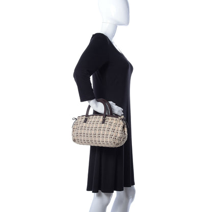 Prada Bow Cloquet Top Handle Bag Avorio 2 of 8