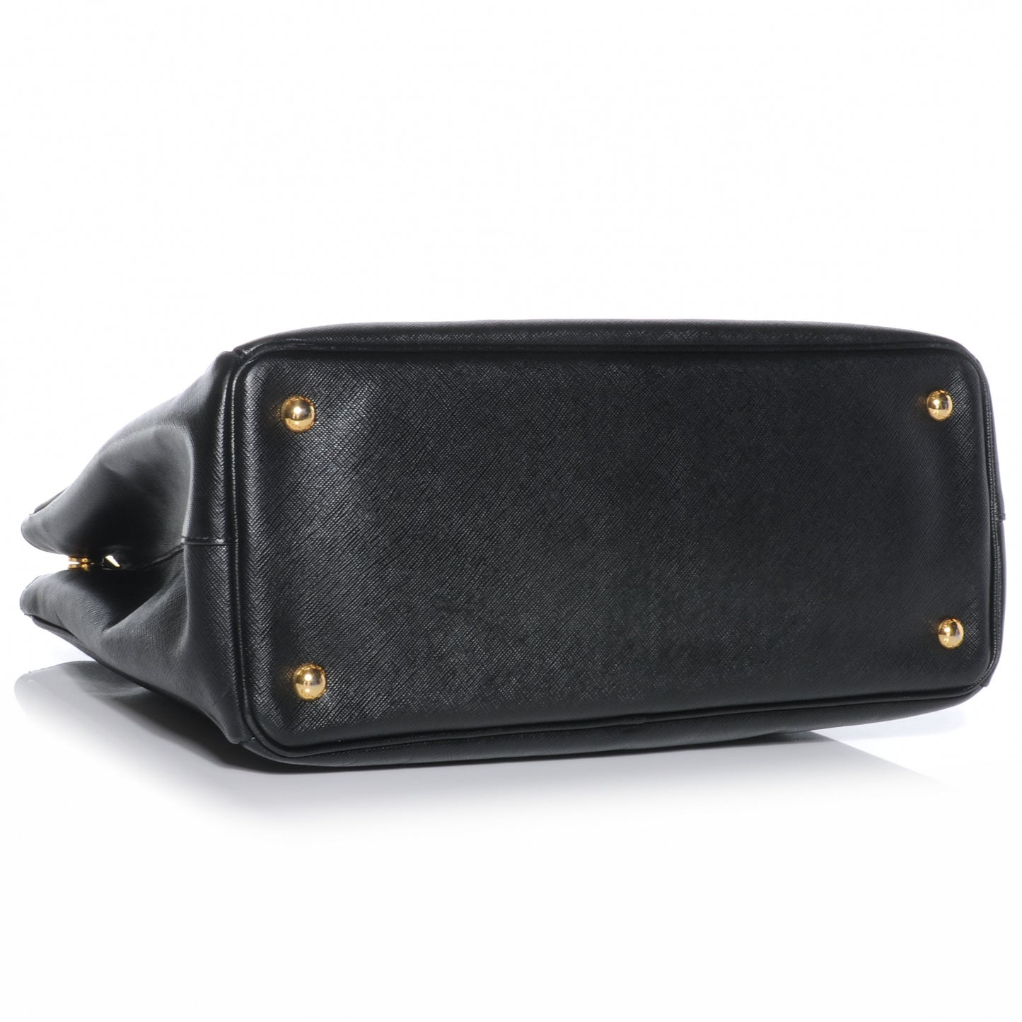 Saffiano Lux Medium Double Zip Tote Nero Black
