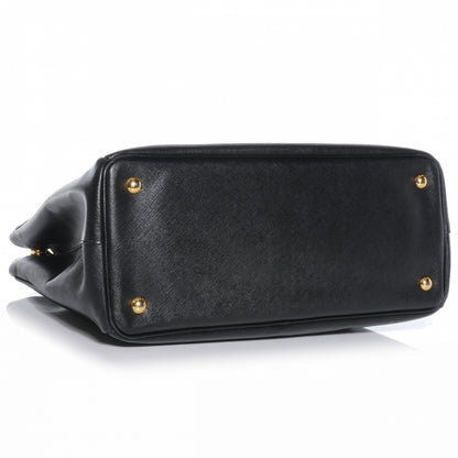 Prada Saffiano Lux Medium Double Zip Tote Nero Black 4 of 9