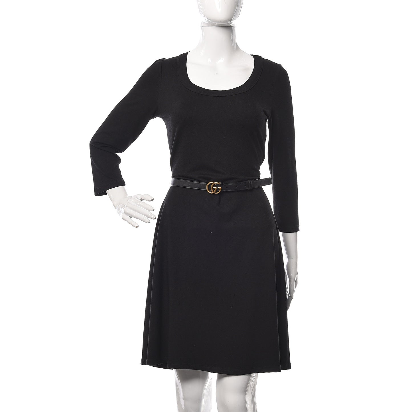 Calfskin Double G 20mm Belt 85 34 Black