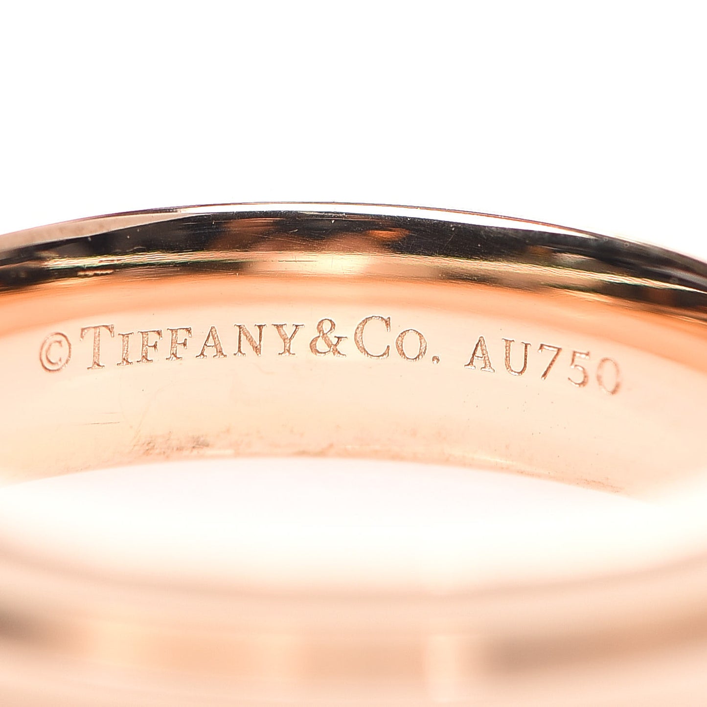 18K Rose Gold T Two Narrow Ring 49 5