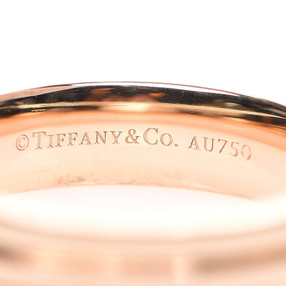 Tiffany 18K Rose Gold T Two Narrow Ring 49 5 3 of 3