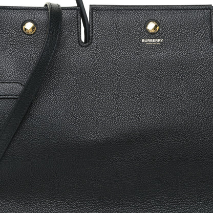 Burberry Grainy Calfskin Large Title Bag Black 9 of 14
