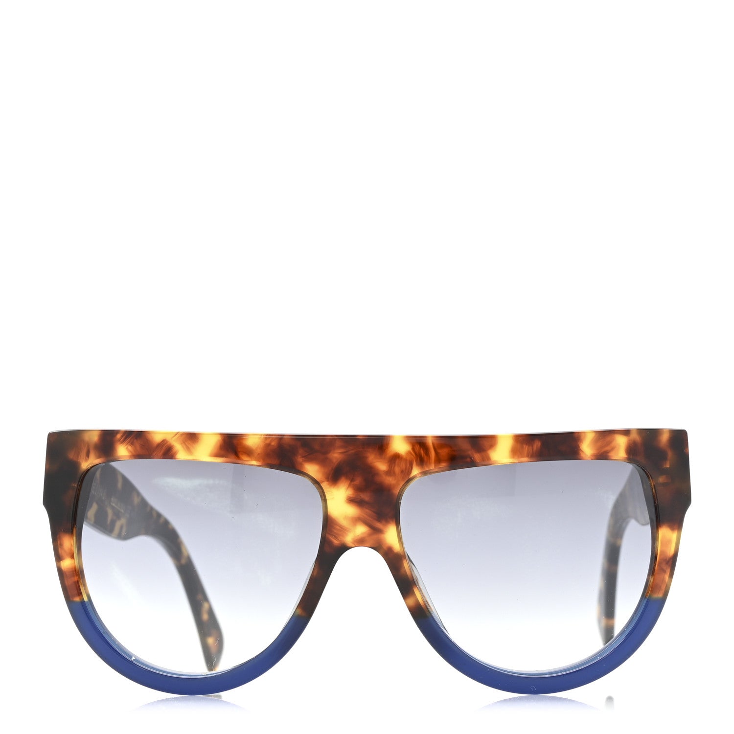 Celine Shadow Sunglasses CL 41026/S Havana Blue 2 of 7