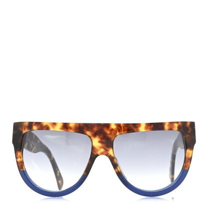 Celine Shadow Sunglasses CL 41026/S Havana Blue 2 of 7