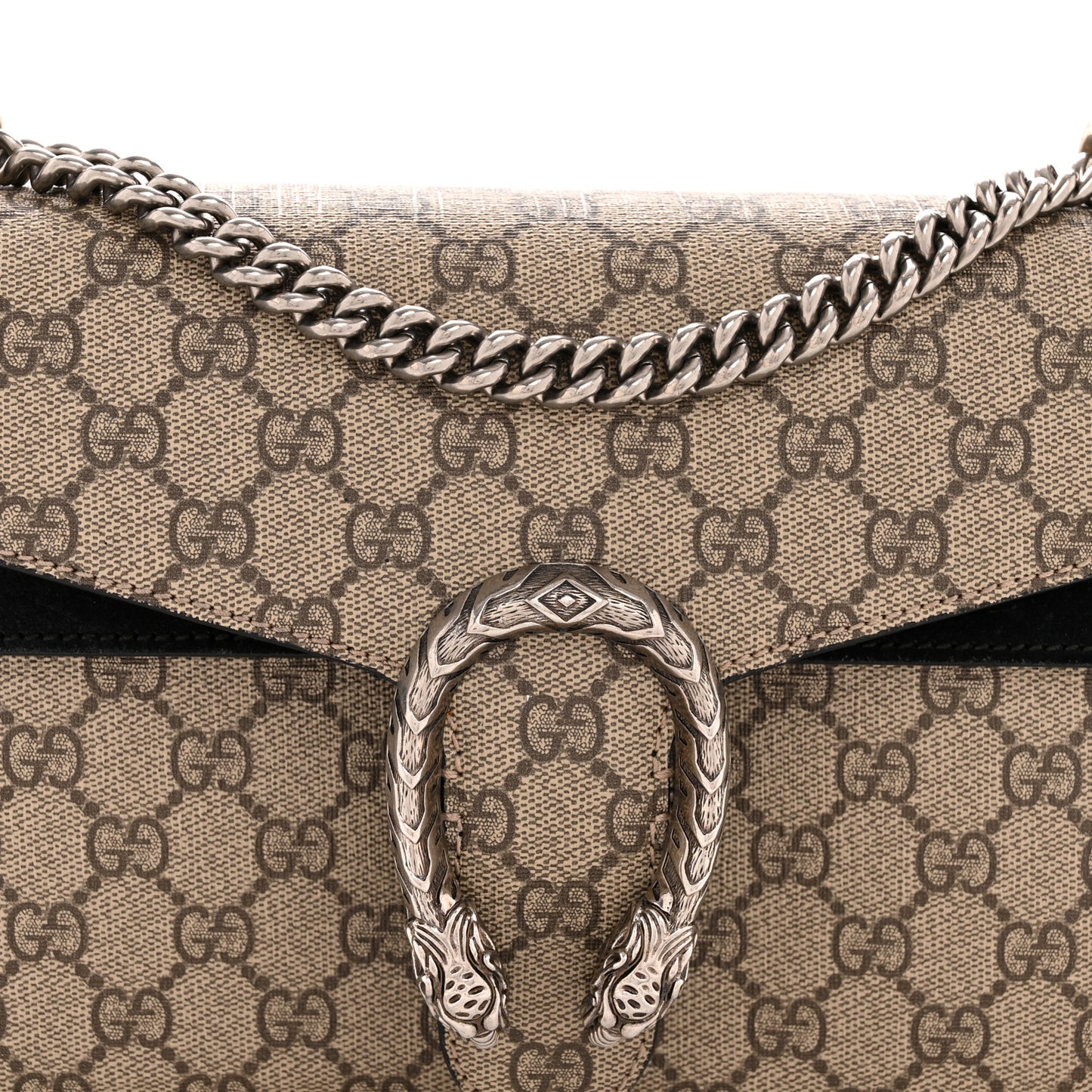 GG Supreme Monogram Small Dionysus Shoulder Bag Black
